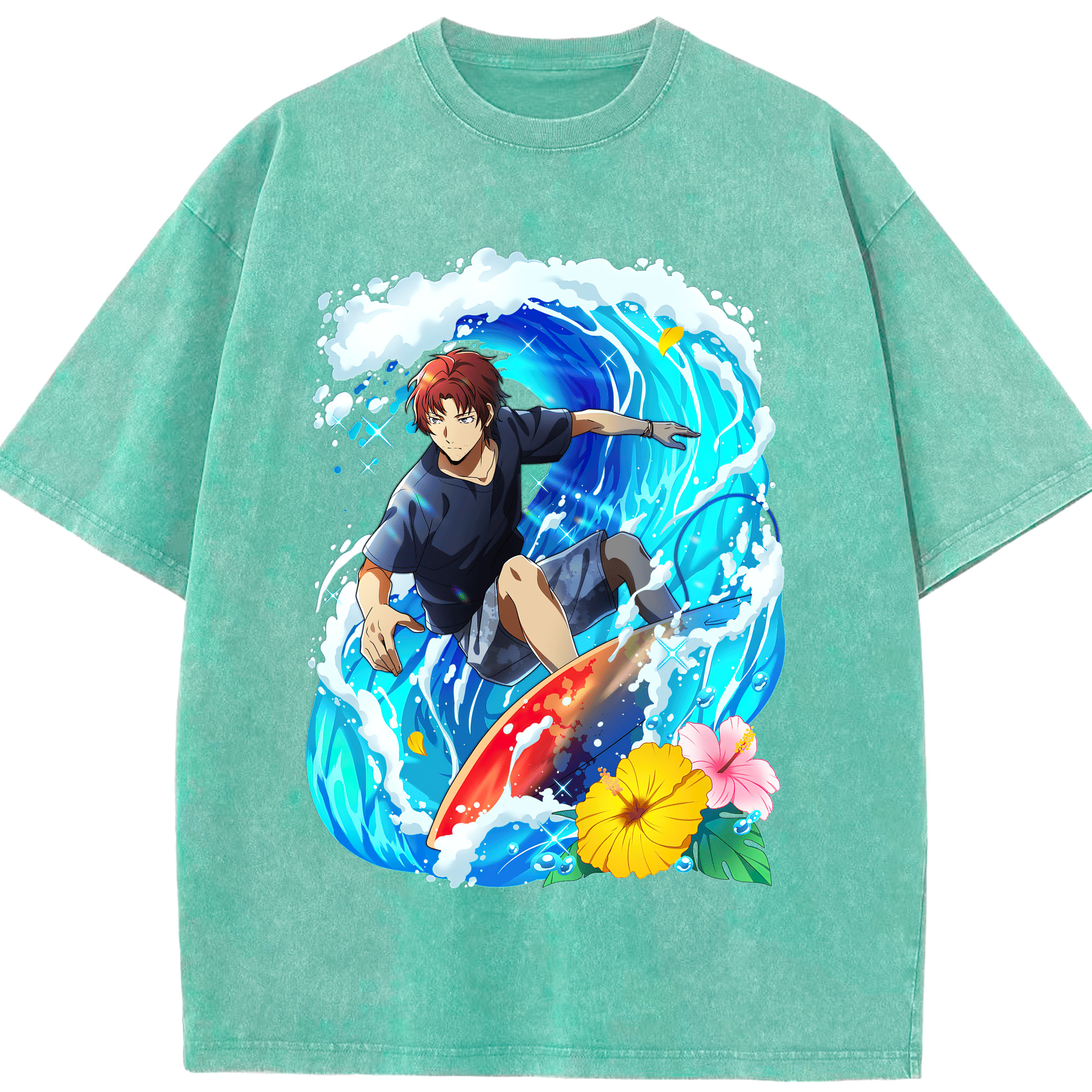 （画像用） 文豪ストレイドッグス Bungo Stray Dogs 綿100% ヴィンテージ風 半袖Tシャツ（フロントプリント）